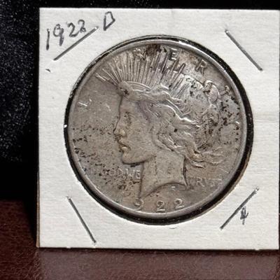 1922 D Peace Dollar