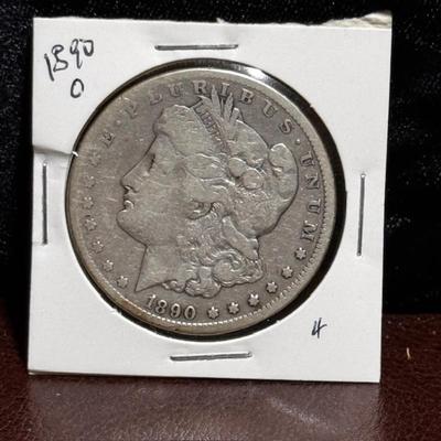 1890 O Morgan Silver Dollar