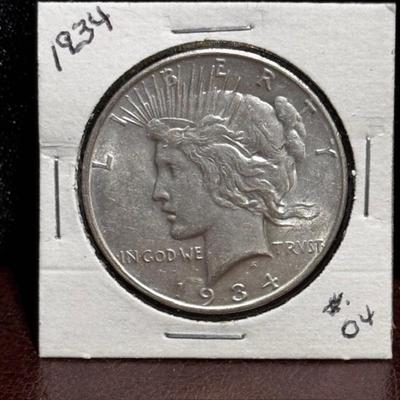 1934 Peace Dollar