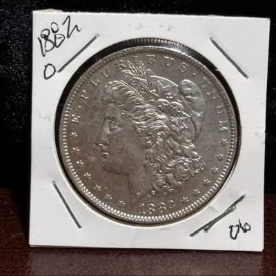 1882 O Morgan Silver Dollar