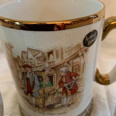 Set of 3 Arthur Wood old Chelsea Steins