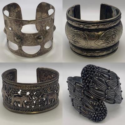 Chunky Sterling Cuff Bracelets (ST-HS)
