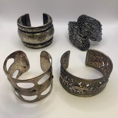 Chunky Sterling Cuff Bracelets (ST-HS)