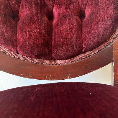 Victorian Rose Wood Occasional Chairs