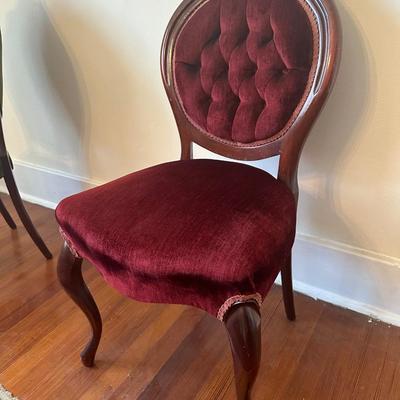 Victorian Rose Wood Occasional Chairs