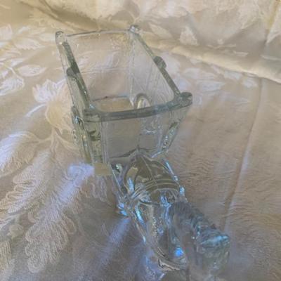 Vintage Horse and carriage planter/container