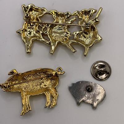 Gold & Silver Pins & Pendants incl. 14K (ST-HS)
