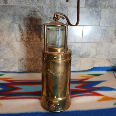 Antique Brass Oldham lantern Automatic Type Admiralty - Navy Nautical Miners Lamp