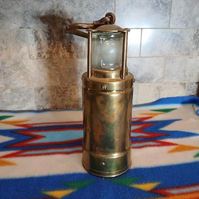 Antique Brass Oldham lantern Automatic Type Admiralty - Navy Nautical Miners Lamp