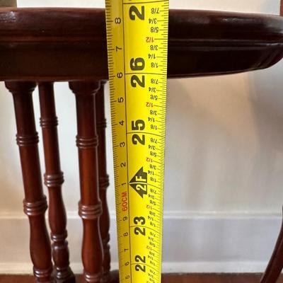 Leather Top Occasional Table