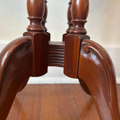 Leather Top Occasional Table