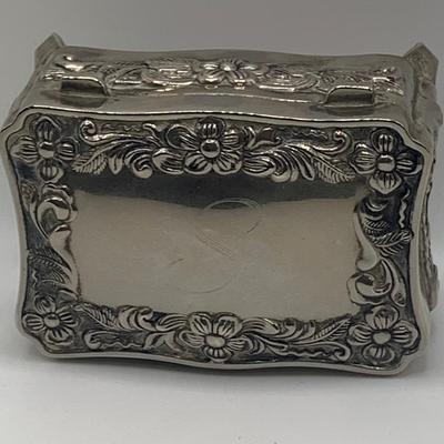 Two Ornate Silver Jewelry Boxes (ST-HS)