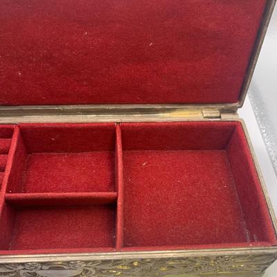 Two Ornate Silver Jewelry Boxes (ST-HS)