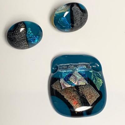 Dichroic Glass Pendants & Earrings (ST-HS)