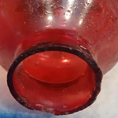 Lamp Light Farms square base glass Oil lamp with ornate chimney and two tiny oil lamps