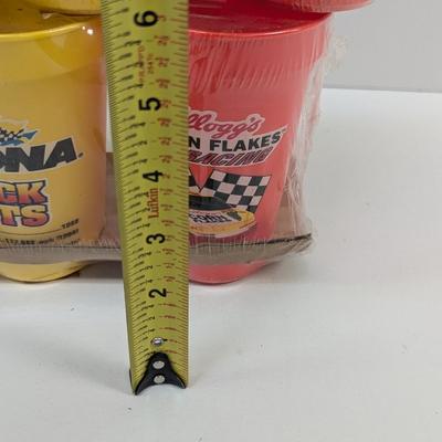Vintage NASCAR Kellogg's Corn Flakes Plastic Cups