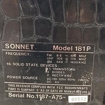 Working Vintage Radio Sonnet Model 181P AM FM CB Police Wideband