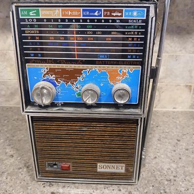 Working Vintage Radio Sonnet Model 181P AM FM CB Police Wideband