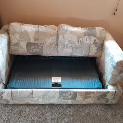 Small hide abed loveseat with Sealy Posture poise mattress