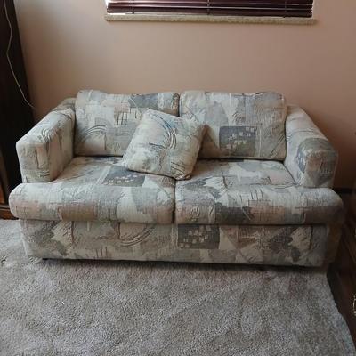 Small hide abed loveseat with Sealy Posture poise mattress