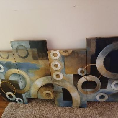 Circular Motion Diptych Canvas wall art