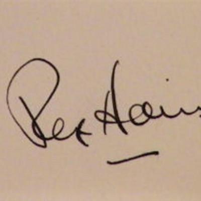 French Without Tears Rex Harrison signature slip 