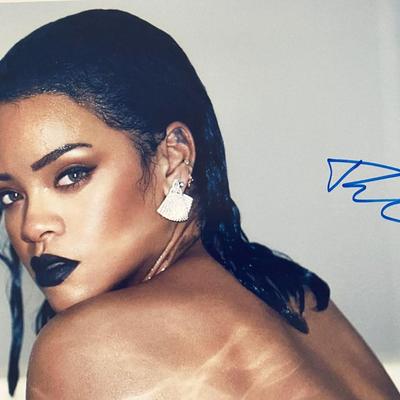 Rihanna signed photo