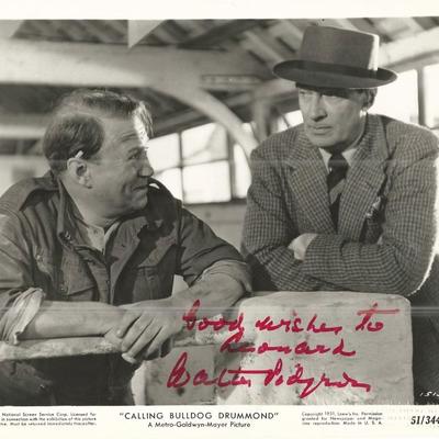 Calling Bulldog Drummond Walter Pidgeon
Signed Movie Photo