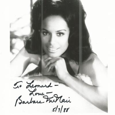 Barbara McNair Signed Photo