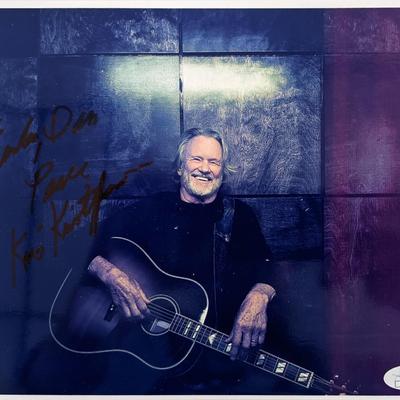 Kris Kristofferson signed photo JSA Authenticated