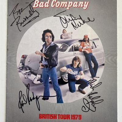 Bad Company signed tour book