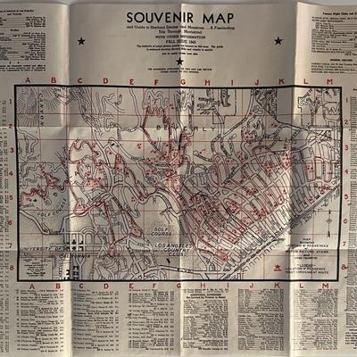 Souvenir Map guide to Starland Estates