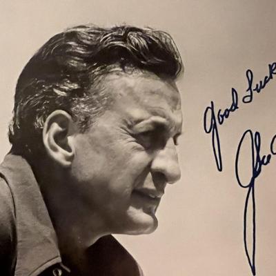 John C. Scott facsimile signed photo. 5x7 inches