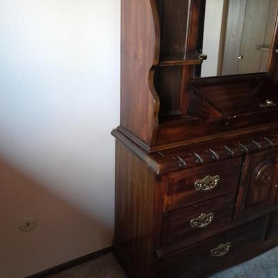 Two-Piece Beautiful dresser with mirror with lots of storage / display