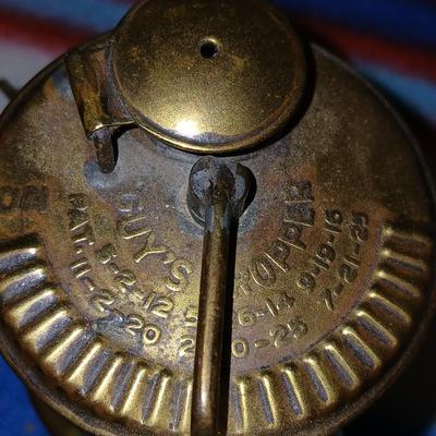 Antique Guys Dropper Carbide Miners Lamp Shaklin Mfg. Co. Springfield Ill.