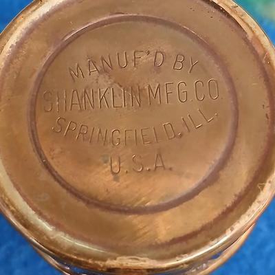 Antique Guys Dropper Carbide Miners Lamp Shaklin Mfg. Co. Springfield Ill.
