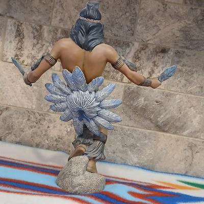 Native American ceramic dancer art statue