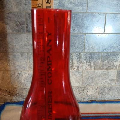 Beautiful ruby Red Risdon Mfg. Co. Danbury P.&A. oil lamp