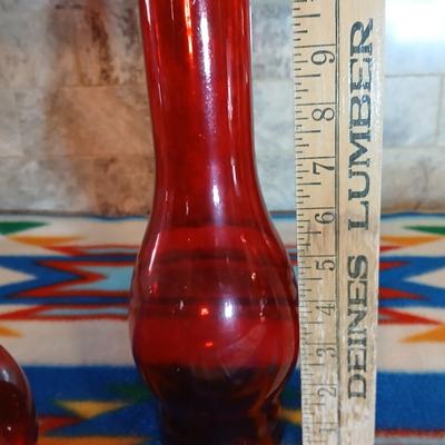Beautiful ruby Red Risdon Mfg. Co. Danbury P.&A. oil lamp