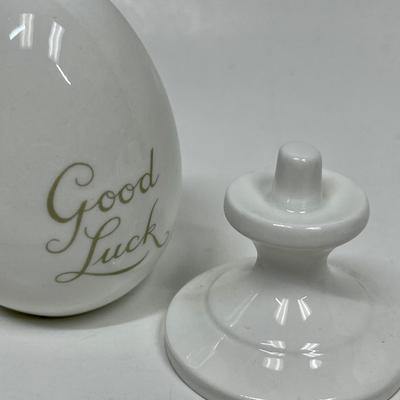 Mixed Lot - Home Decor - Eggs, Ornaments, Glass Bowl