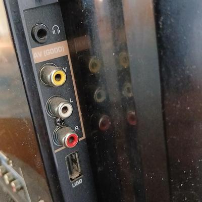 Working 19" Vizio Television with small media storage stand