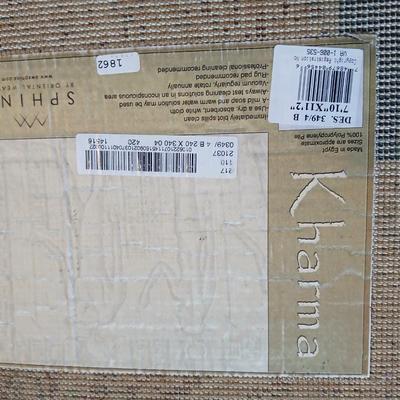 Large Kharma Area rug with small matching throw rug Made in Egypt
