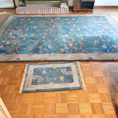 Large Kharma Area rug with small matching throw rug Made in Egypt