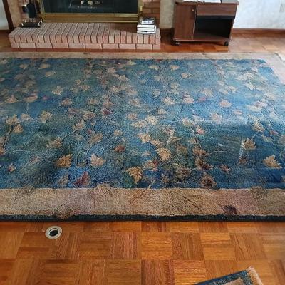 Large Kharma Area rug with small matching throw rug Made in Egypt