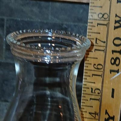 Vintage P&A Mfg. Co. Thomaston, CT Clear Glass Oil Lamp