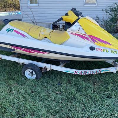 1996 Sea Doo jet ski and trailer