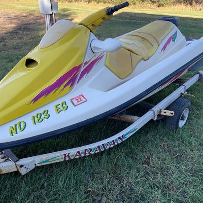 1996 Sea Doo jet ski and trailer