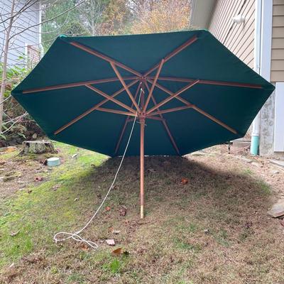 Large Dark Green Patio Table Umbrella (BWS-RG)