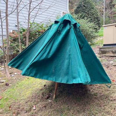 Large Dark Green Patio Table Umbrella (BWS-RG)