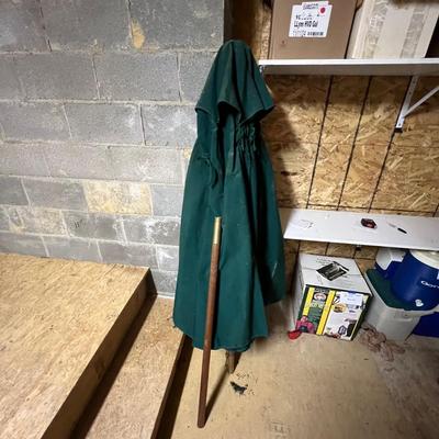 Large Dark Green Patio Table Umbrella (BWS-RG)